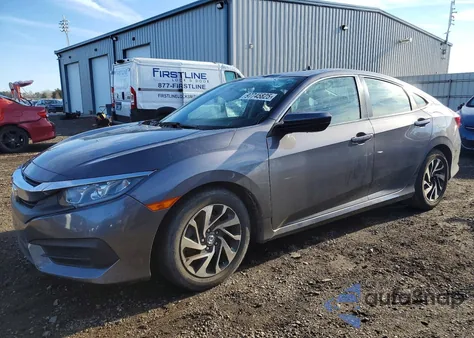 2018 Honda Civic Ex из США, поврежденный, VIN 2HGFC2F75JH576344